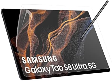 Mlzyue [2-Pack] מגן מסך HD תואם ל- Samsung Galaxy Tab S8 Ultra 14.6 אינץ '2022, אנטי-גלגול ומגע רגישות